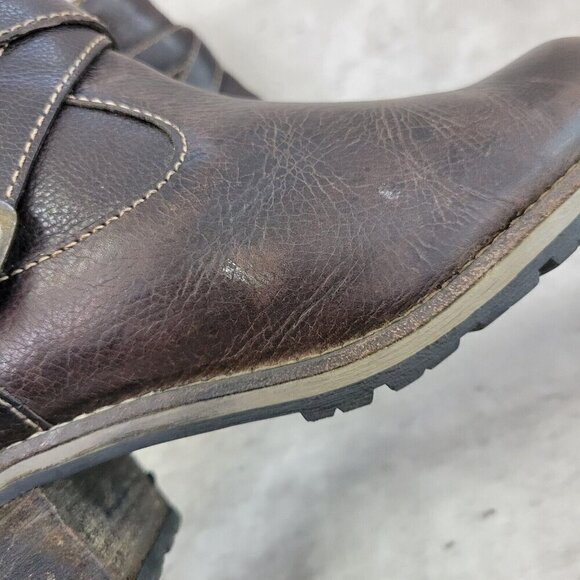 LL Bean Bootie Womens 6.5 Brown Double Buckle - Picture 4 of 13